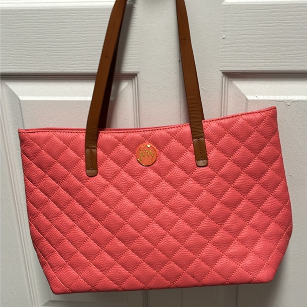 Pink Joy Mangano purse